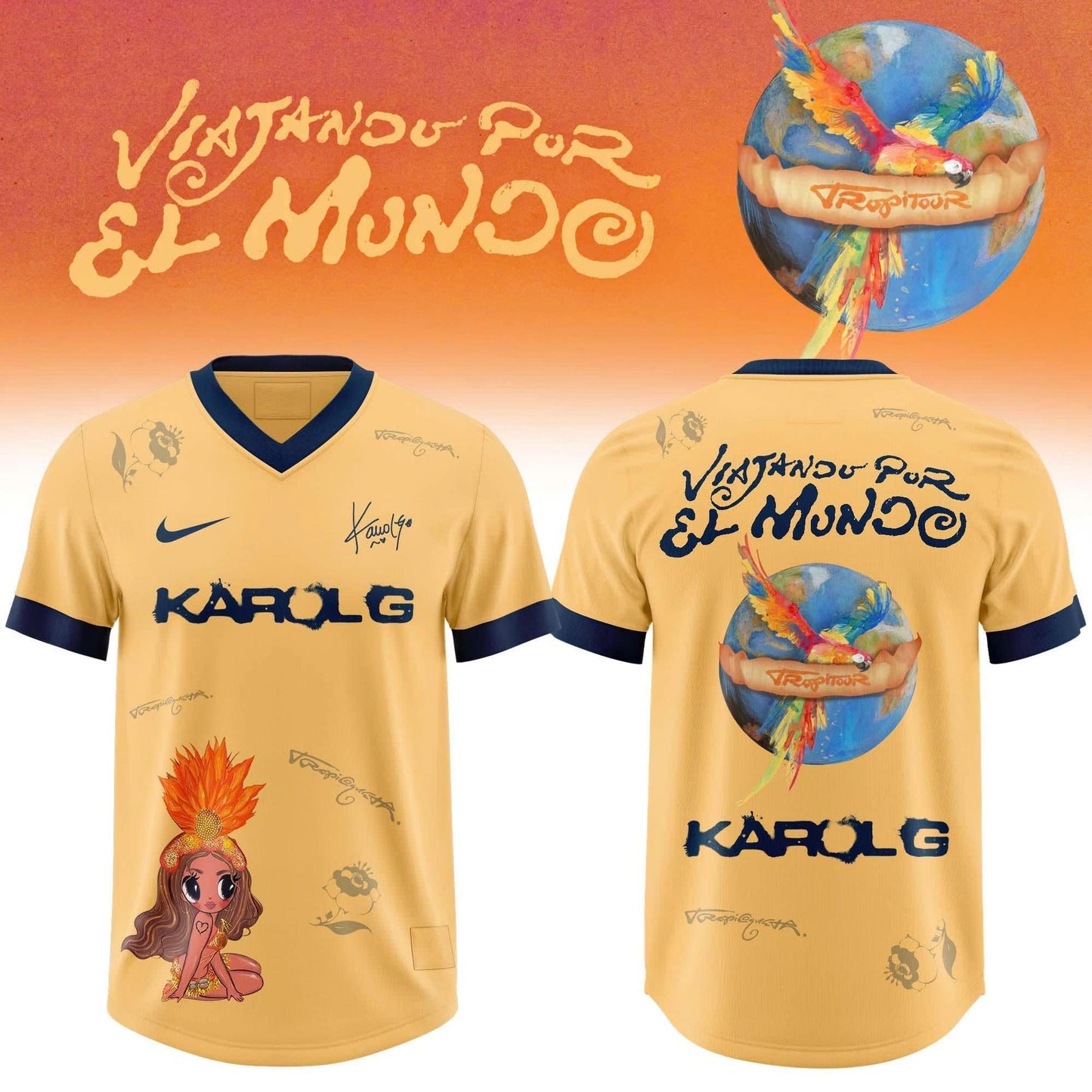 _ Football Jersey “Tropitour ” Karol-G