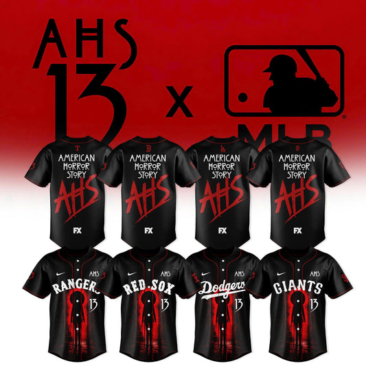 .Baseball All Team x American Horror Story 13 3D All-Over Print Baseball Jersey – Black Style