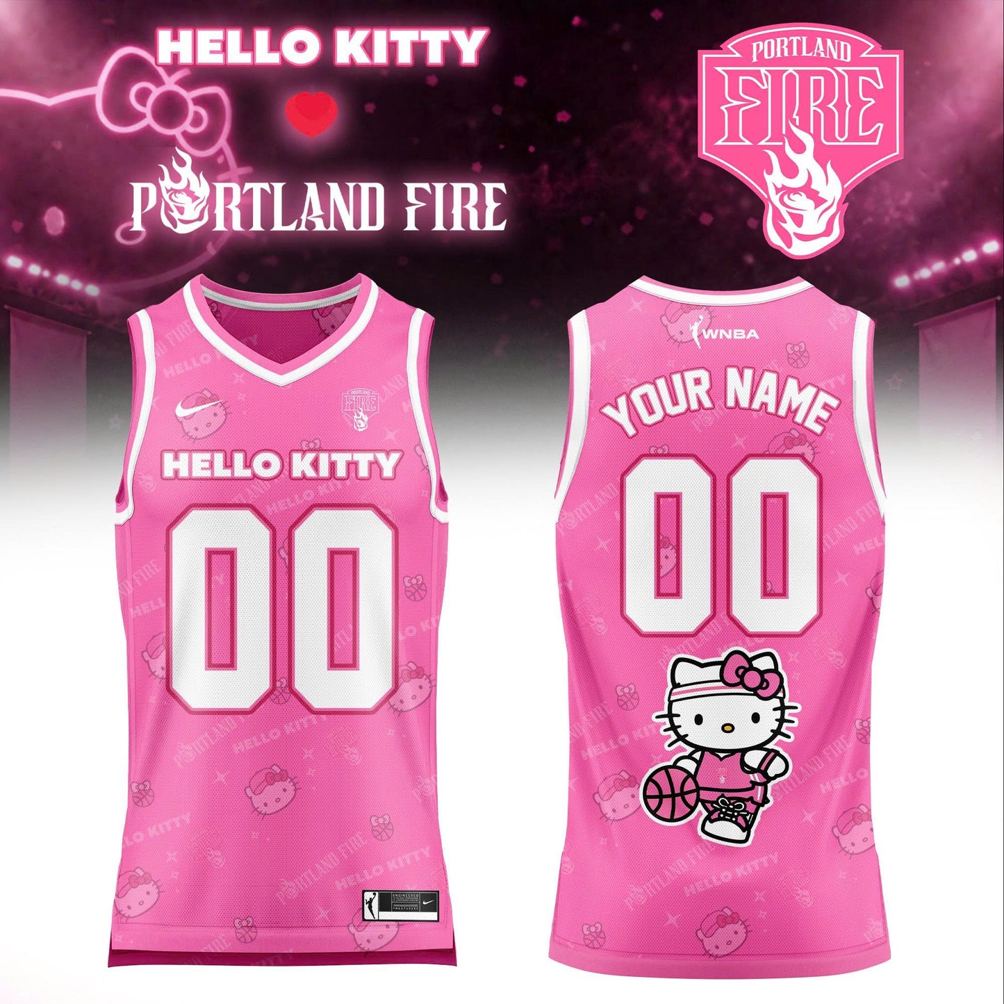 WNBA x Hello Kitty Game Day 2026 Limited Edition Basketball Jersey