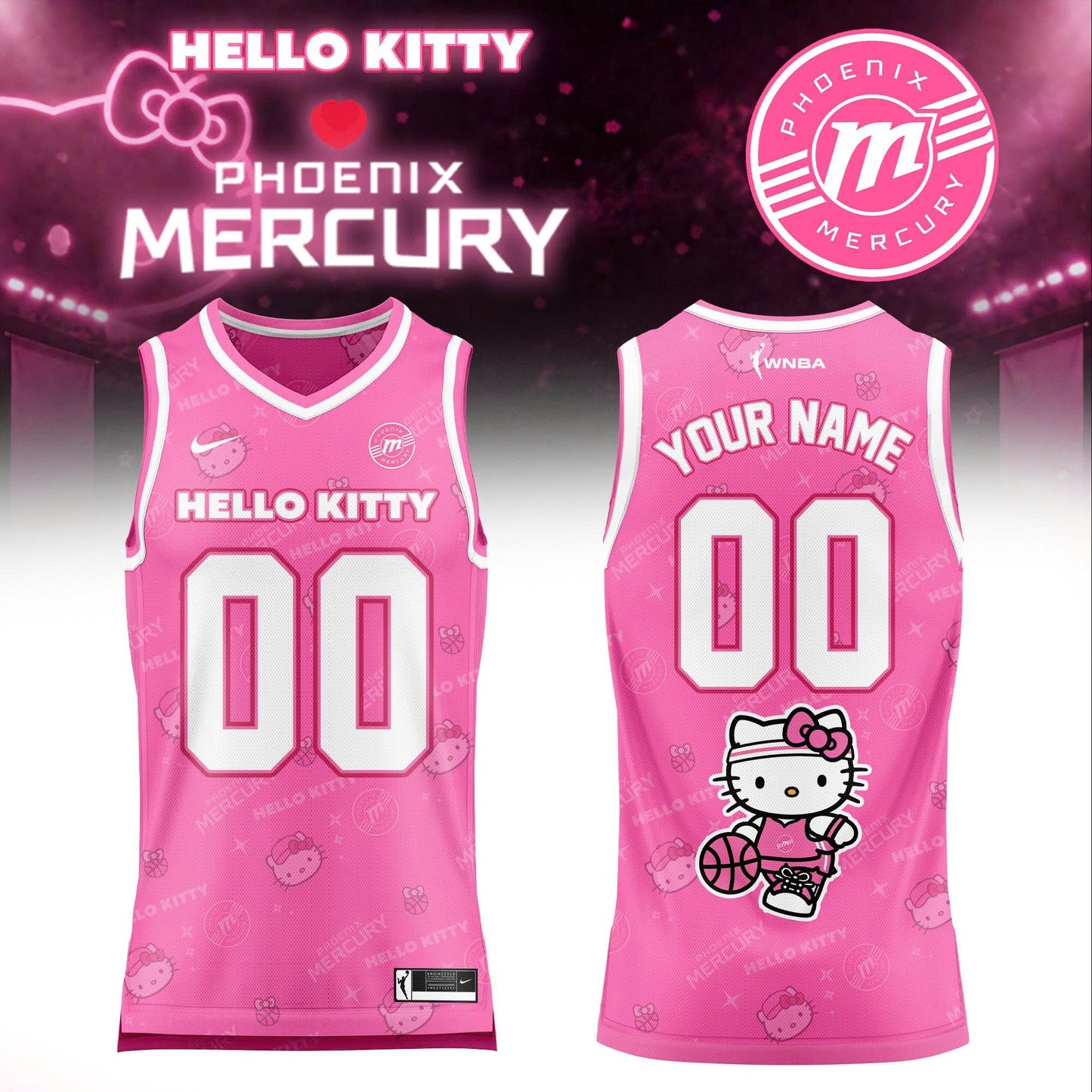 WNBA x Hello Kitty Game Day 2026 Limited Edition Basketball Jersey