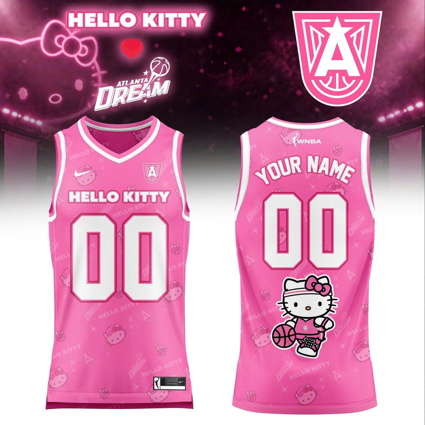 WNBA x Hello Kitty Game Day 2026 Limited Edition Basketball Jersey