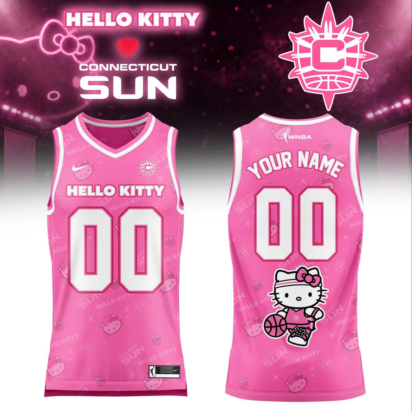 WNBA x Hello Kitty Game Day 2026 Limited Edition Basketball Jersey
