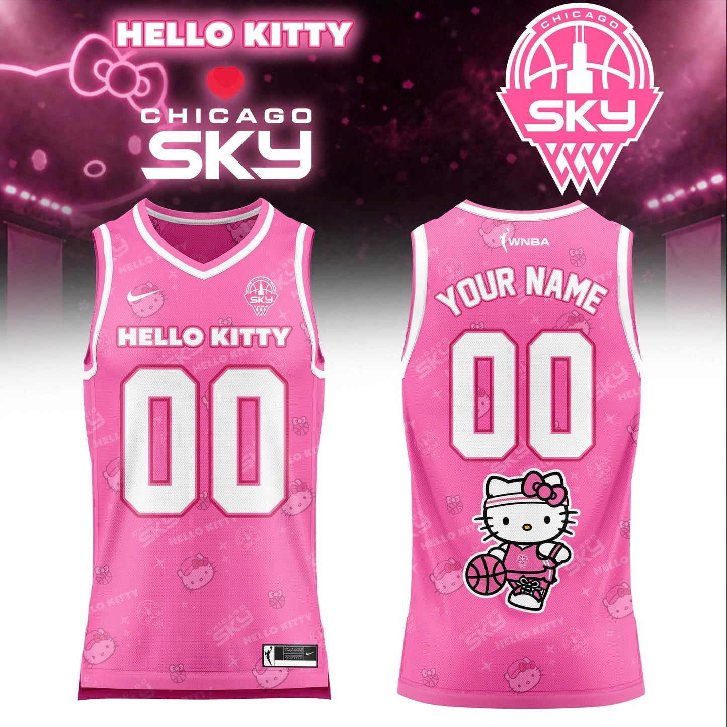 WNBA x Hello Kitty Game Day 2026 Limited Edition Basketball Jersey